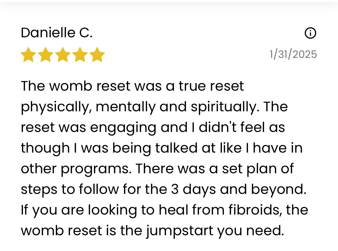 VIP, WOMB RESET EXPERIENCE